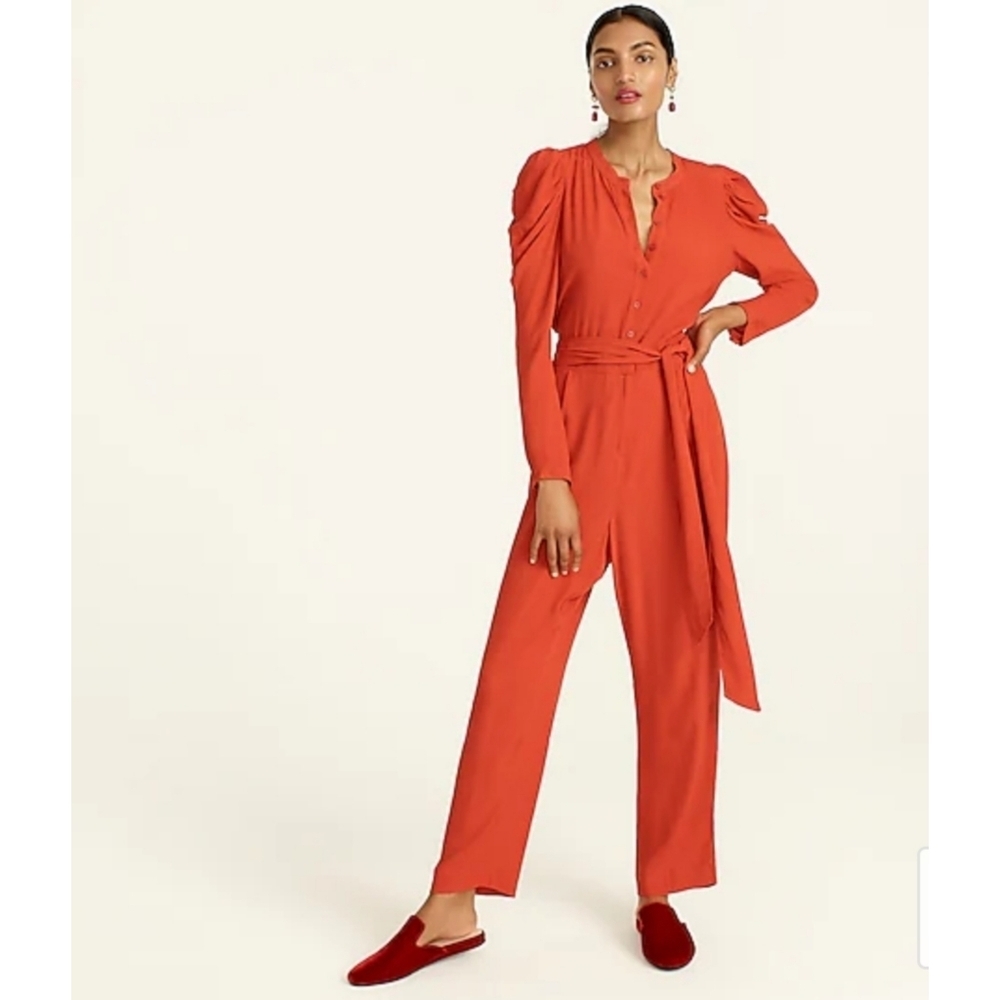 2. J.Crew Drapey puff-sleeve jumpsuit